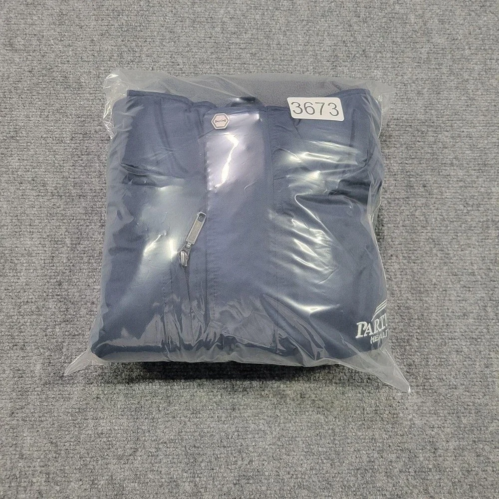 Partners Healthcare Jacket Mens L Navy Blue Water Resistant‎ Full Zip Outerwear